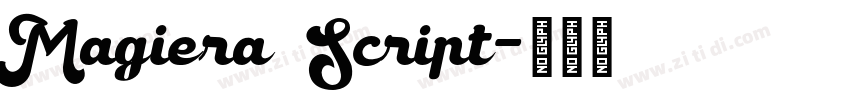Magiera Script字体转换